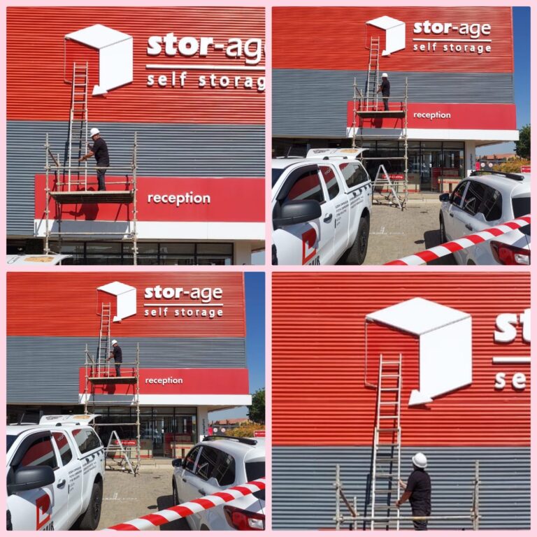 Signage completed at storage